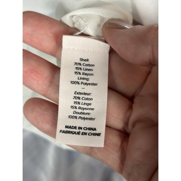 5 a 7 Cinq a Sept Addy Maxi Dress Blue White Stripe 14 Ruffled Halter Neck - Picture 5 of 12